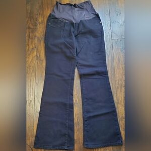 Old Navy Womens Maternity Jeans Regular The Rock-Star Flare Full Panel sz 12